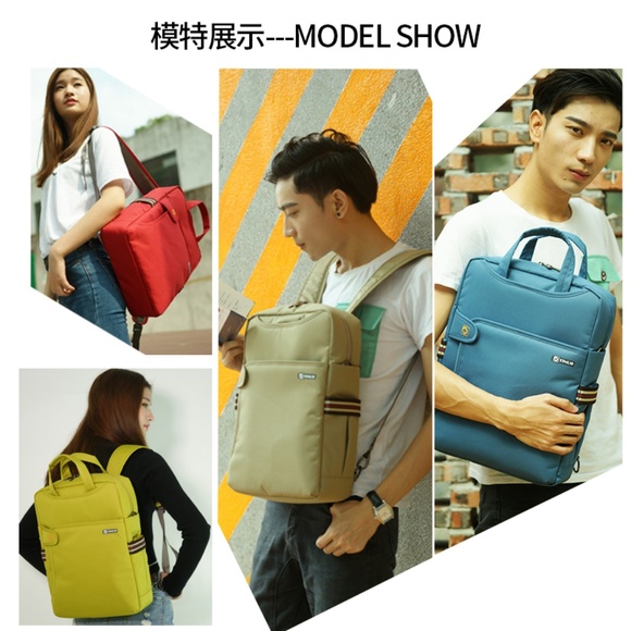 YINUO Green Laptop Backpack Multi Function Bag - Picture 3 of 8